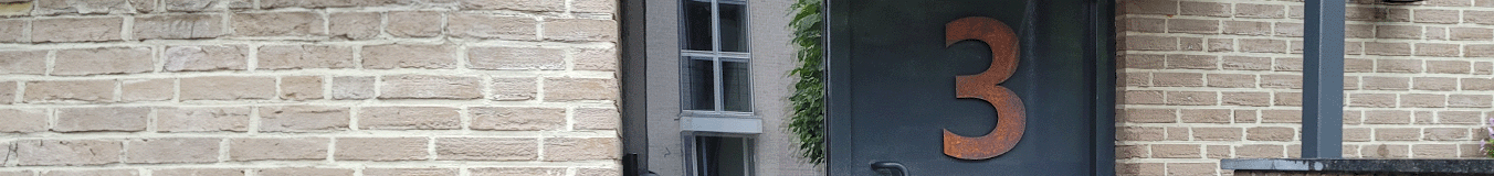 Numéros de maison en acier corten Numéros de maison en acier corten