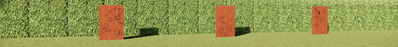 Panneaux en acier corten