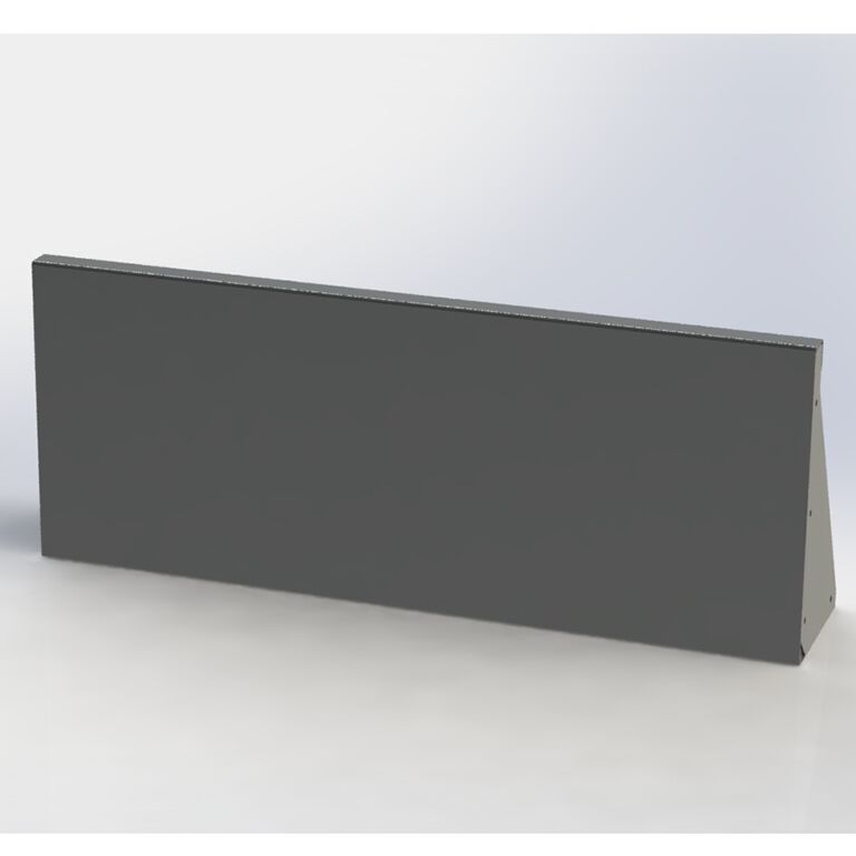 Mur de soutènement en acier peint par poudrage droit de 100 cm (hauteur 60 cm)