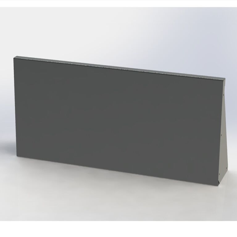 Paroi de soutènement en acier thermolaqué droite 100 cm (hauteur 50 cm)