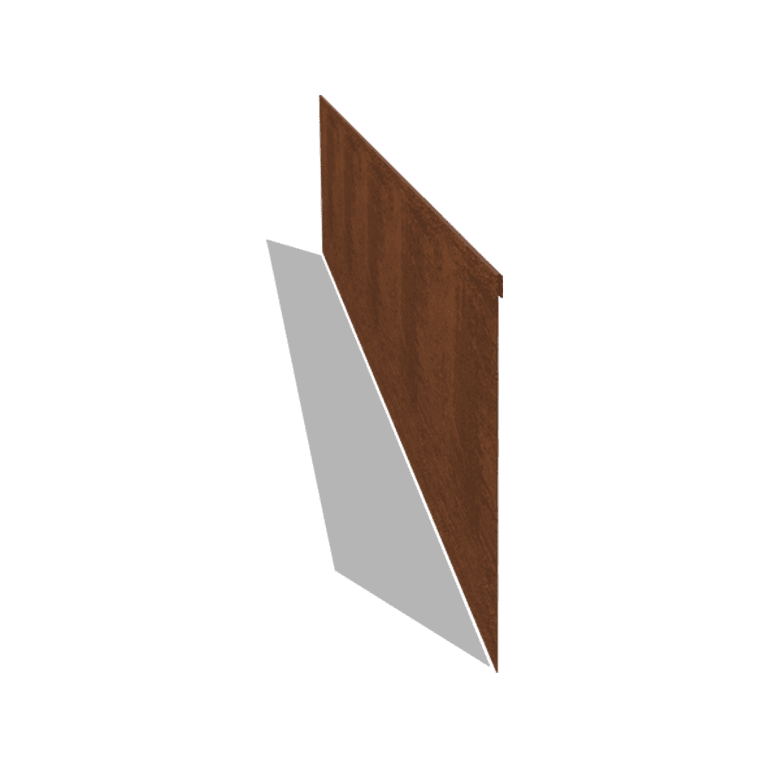 Bordure en acier corten à bord aplati 35 cm (longueur 240 cm)