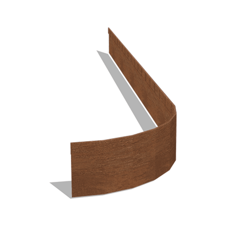 Bordure FLEX en acier corten à bord aplati 13 cm (longueur 150 cm)