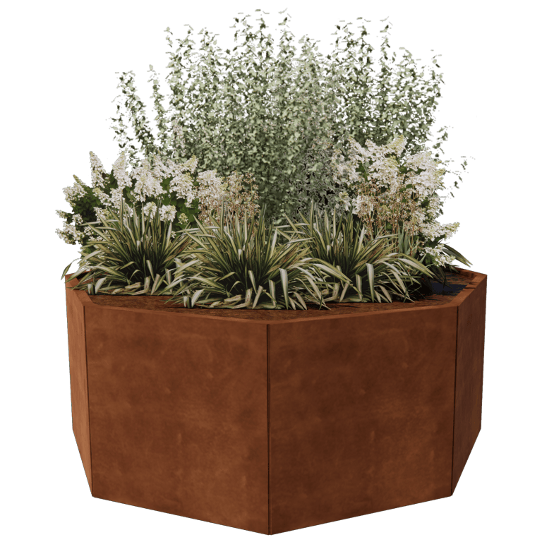 Jardinière en acier Corten Chicago 70