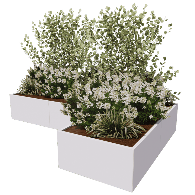 Bac à plantes en acier thermolaqué Kansas 100