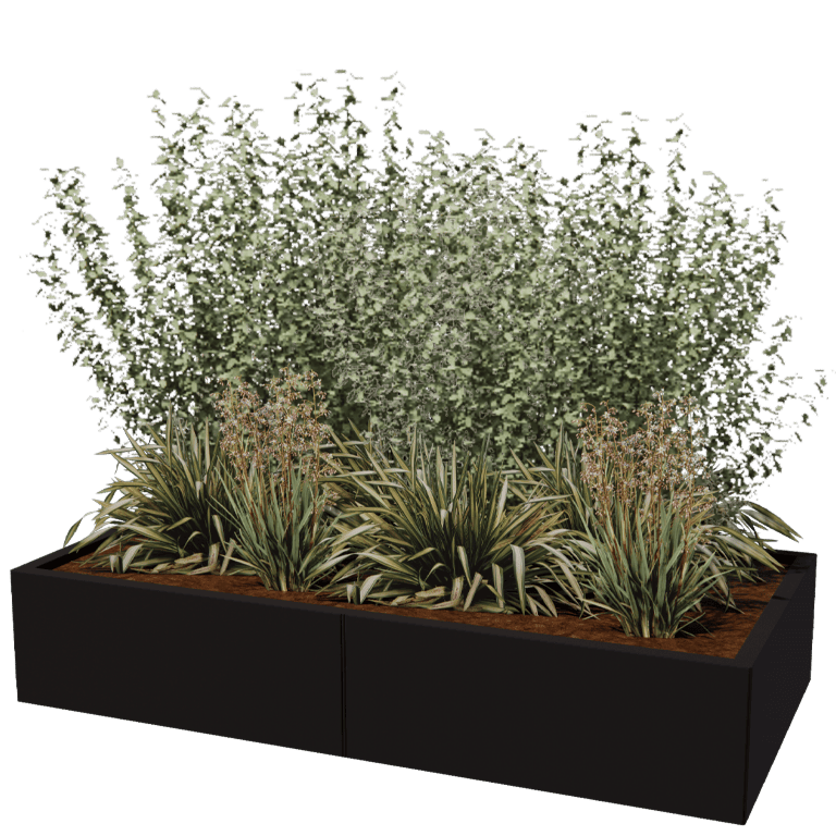 Bac à plantes en acier thermolaqué Texas xxl 160 x 80 cm