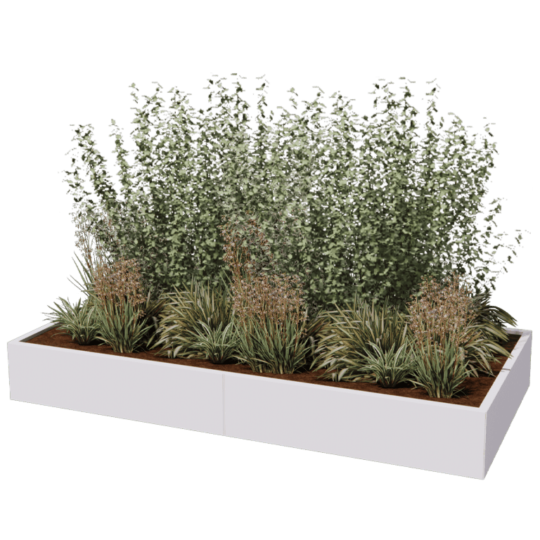 Jardinière en acier peint par poudrage Texas xxl 240 x 120 cm