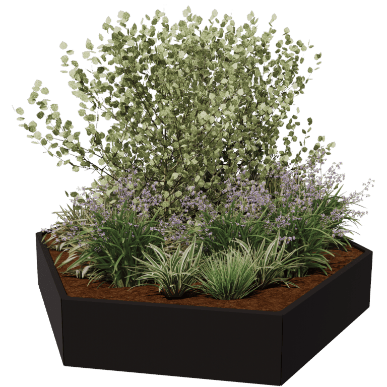 Bac à plantes en acier thermolaqué Denver 120