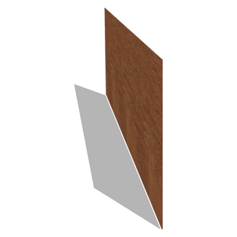 Bordure en acier corten lisse 37,5 cm (longueur 150 cm)