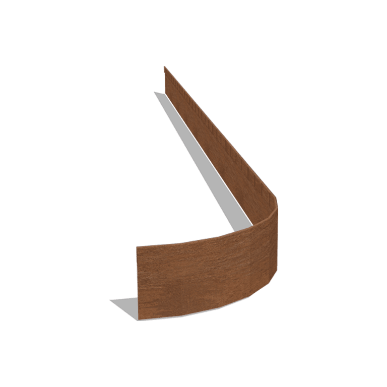 Bordure FLEX en acier corten à bord aplati 13 cm (longueur 240 cm)