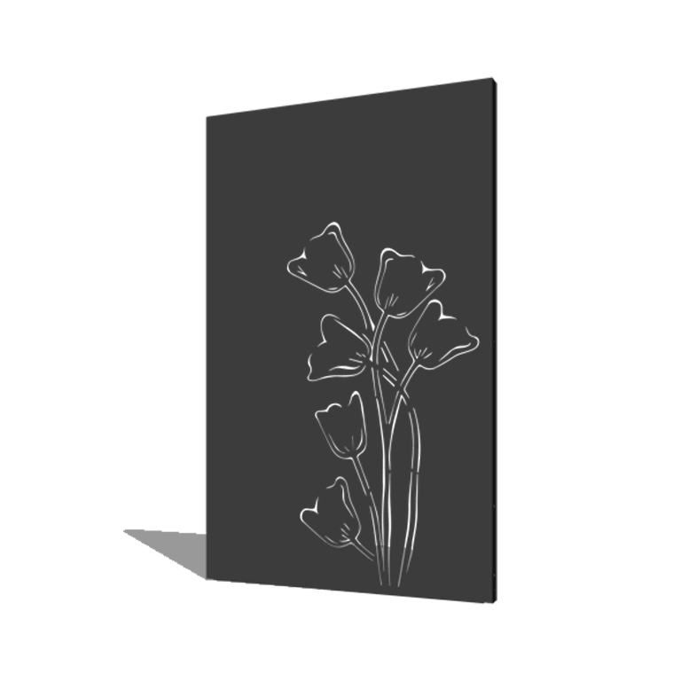 Tulipe thermolaquée a-symétrique