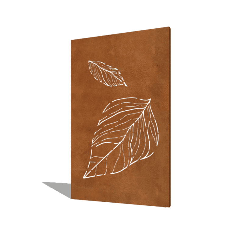 Feuilles tombantes en acier Corten