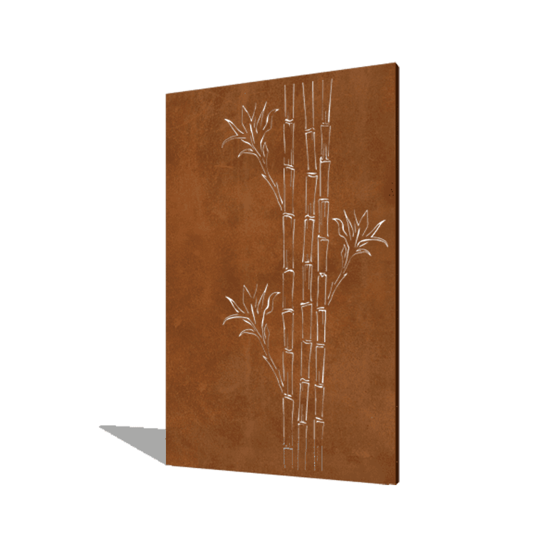 Acier Corten bambou
