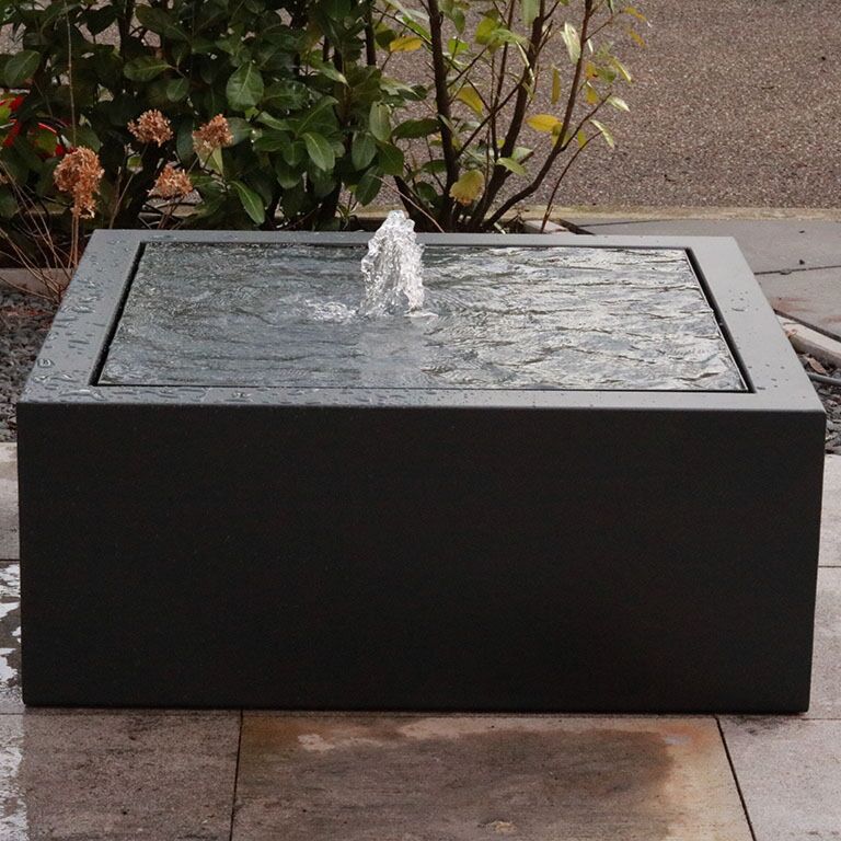 Table d'eau en aluminium 100 x 100 x 40 cm