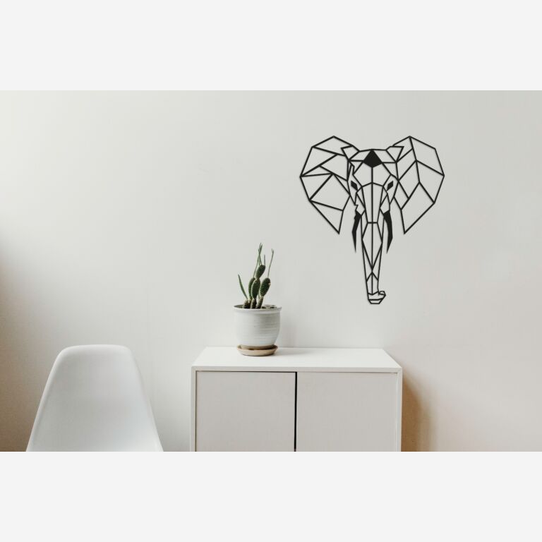 Décoration murale en métal Éléphant 2.0
