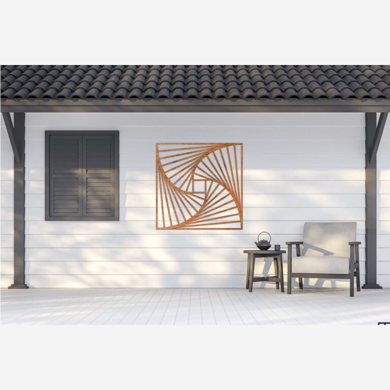 Décorations murales en acier corten Forme Géométrique 3.0