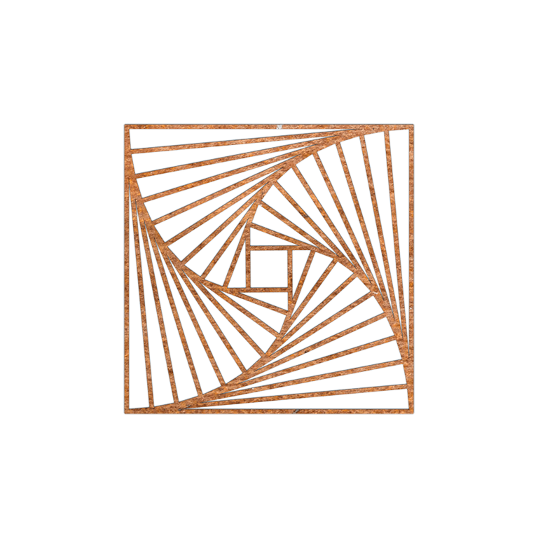Décorations murales en acier corten Forme Géométrique 3.0