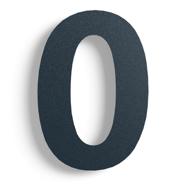 Numéro de maison en acier inoxydable noir 0 - 30 cm