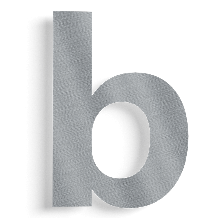 Numéro de maison en acier inoxydable b - 43,1 cm