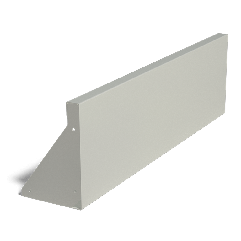 Mur de soutènement en acier peint par poudrage droit de 100 cm (hauteur 30 cm)