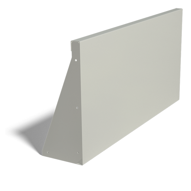 Paroi de soutènement en acier thermolaqué droite 100 cm (hauteur 50 cm)