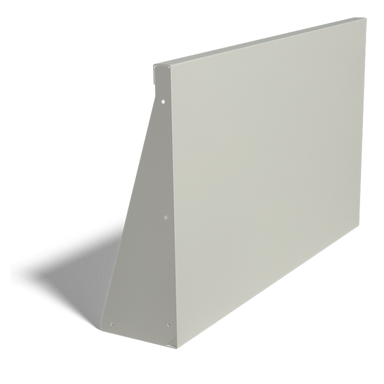Mur de soutènement en acier peint par poudrage droit de 100 cm (hauteur 60 cm)