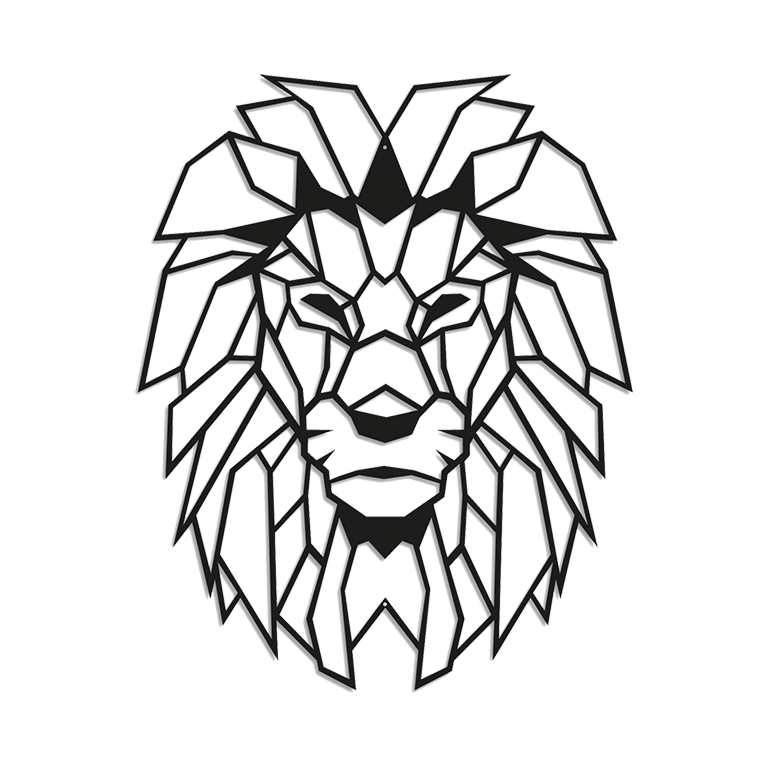 Décoration murale en métal Lion 1.0