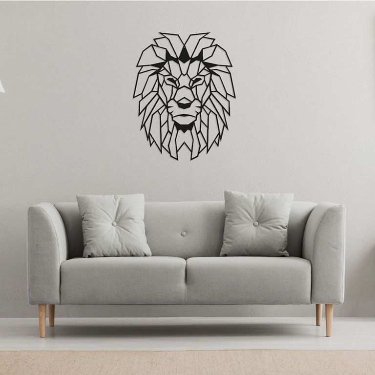 Décoration murale en métal Lion 1.0