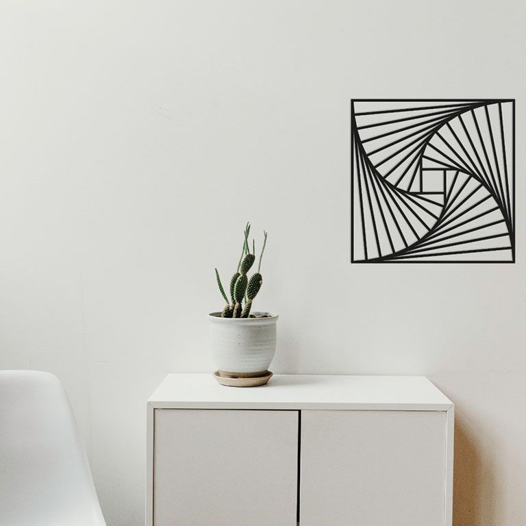 Décoration murale en métal Formes géométriques 3.0