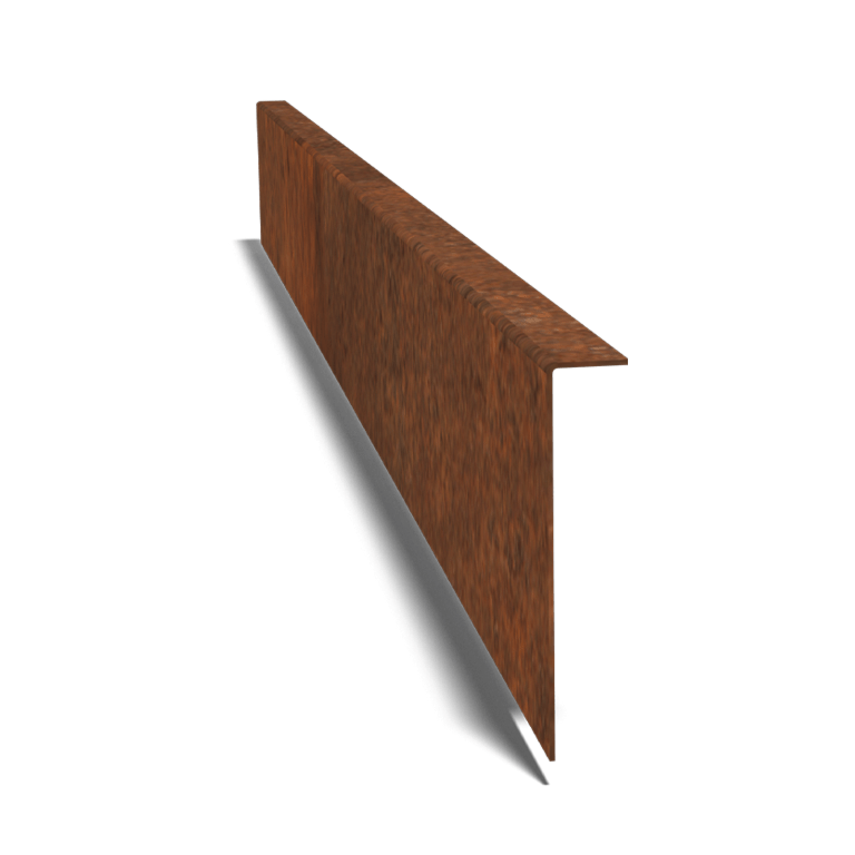 Bordure en acier corten à bord replié 12 cm (longueur 150 cm)