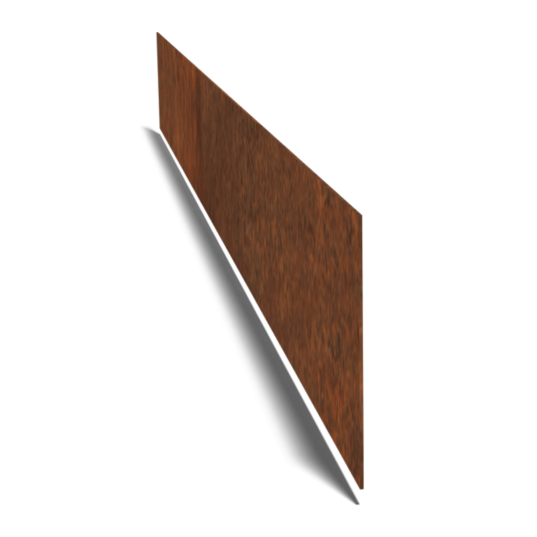 Bordure en acier corten lisse 15 cm (longueur 150 cm)