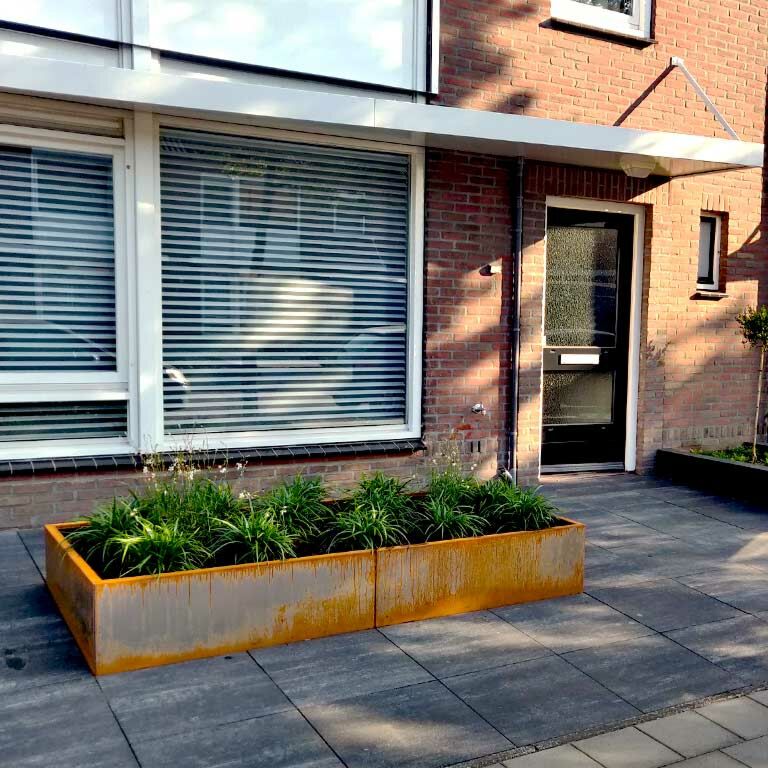 Jardinière en acier corten Texas xxl 240 x 40 cm