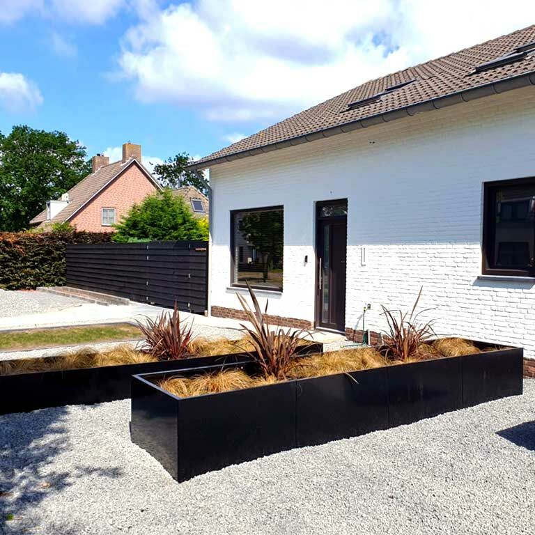 Jardinière en acier thermolaqué Texas xxl 480 x 100 cm