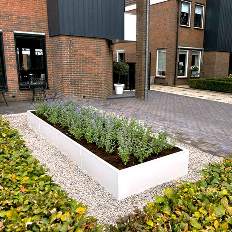 Jardinière en acier thermolaqué Texas xxl 360 x 120 cm