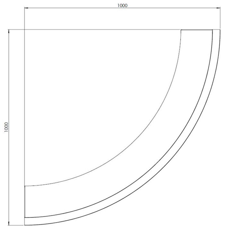Mur de soutènement en acier corten angle extérieur 100 x 100 cm (hauteur 40 cm)