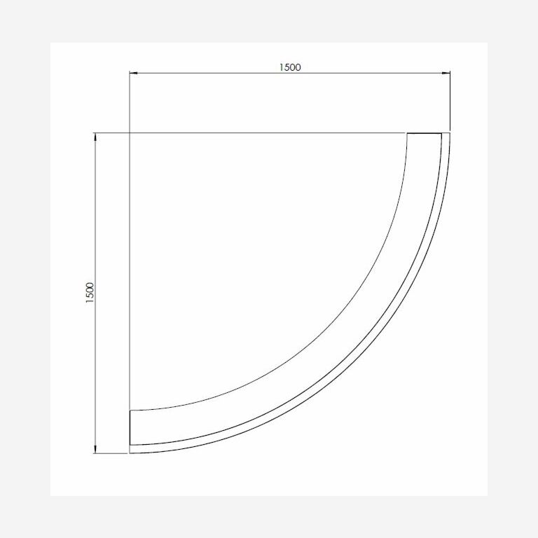 Mur de soutènement en acier corten angle extérieur 150 x 150 cm (hauteur 40 cm)