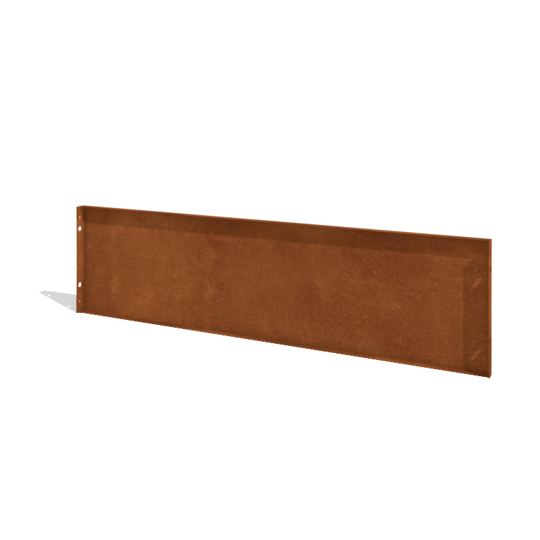 Clôture en acier corten H Panneau 180 x 47,5 cm