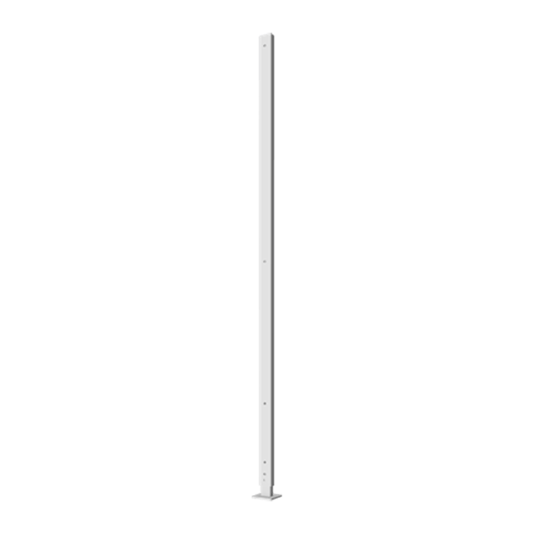 Angle droit avec pied plat, peint par poudrage