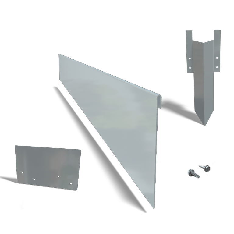 Bordure en acier galvanisé à bord aplati 13 cm kit complet pour 24 mètres