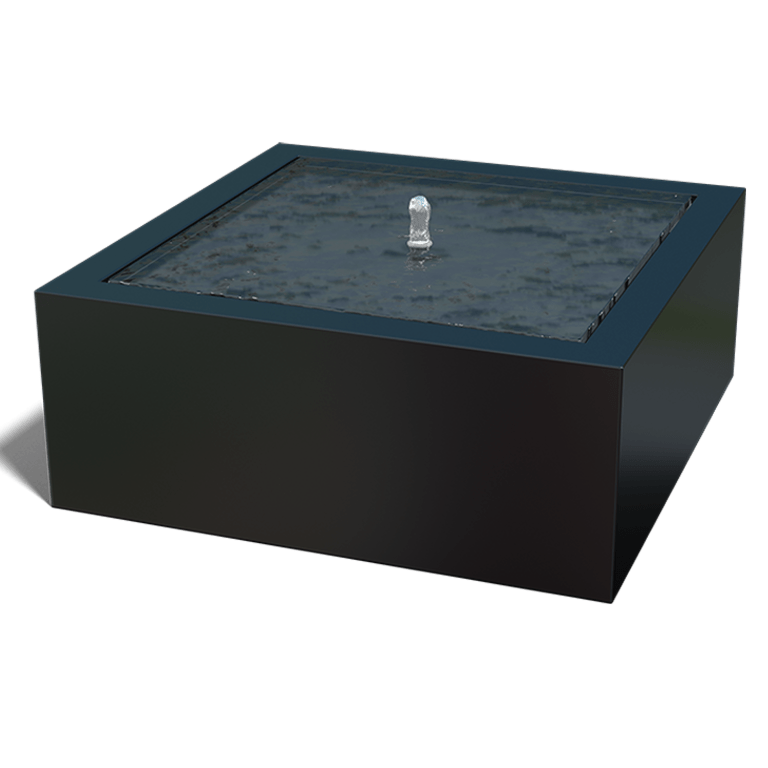 Table d'eau en aluminium 100 x 100 x 40 cm