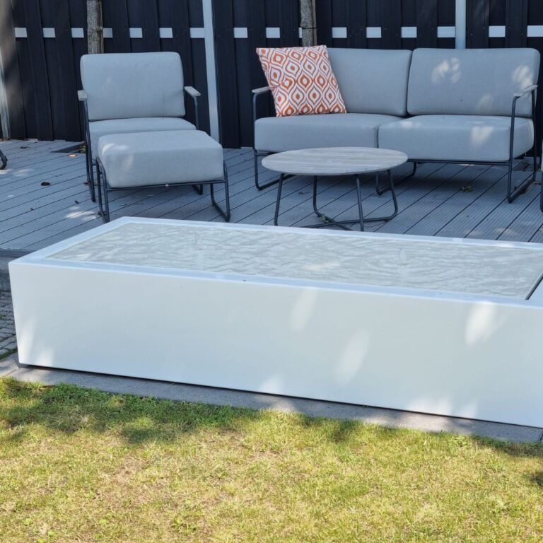 Table d'eau en aluminium 200 x 80 x 40 cm