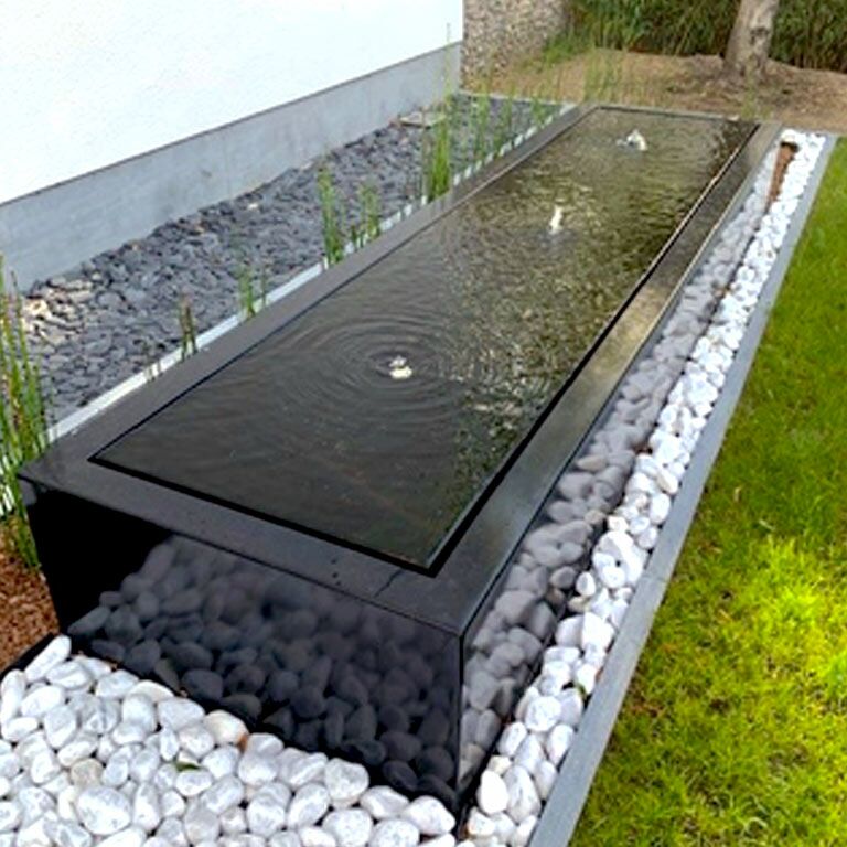 Table d’eau en aluminium 300 x 80 x 40 cm