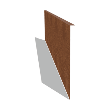 Bordure en acier corten à bord replié 45 cm (longueur 240 cm)