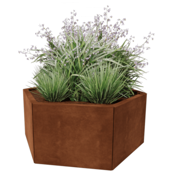 Bac à plantes en acier corten Denver 50