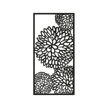 Décoration murale en métal - Fleur 2.0 Small - 60 x 30,1 cm