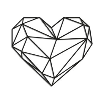 Décoration murale en métal - Coeur Large - 80,1 x 93,4 cm Décoration murale en métal - Coeur Large - 80,1 x 93,4 cm