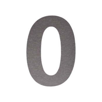 Numéro de maison en acier inoxydable 0 - 15 cm