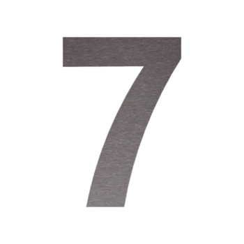 Numéro de maison en acier inoxydable 7 - 15 cm