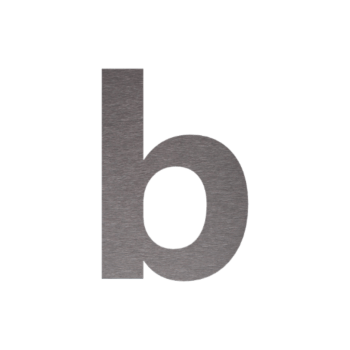 Numéro de maison en acier inoxydable b - 15 cm