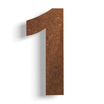 Maison en acier corten numéro 1 - 30 cm