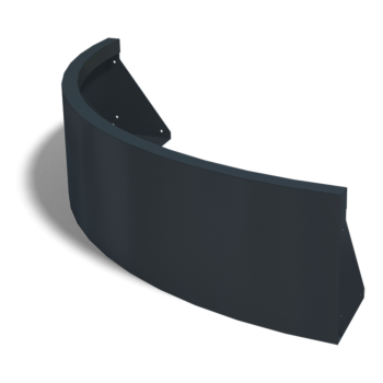 Mur de soutènement en acier - Courbe extérieure - 100 x 100 x 30 cm - Autre couleur RAL